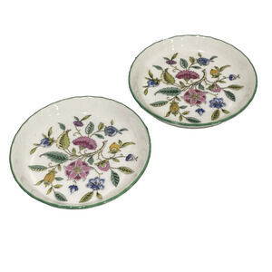 Minton Haddon Hall Chintz Set of 2 Coasters Small Round Trinket Dishes Pair